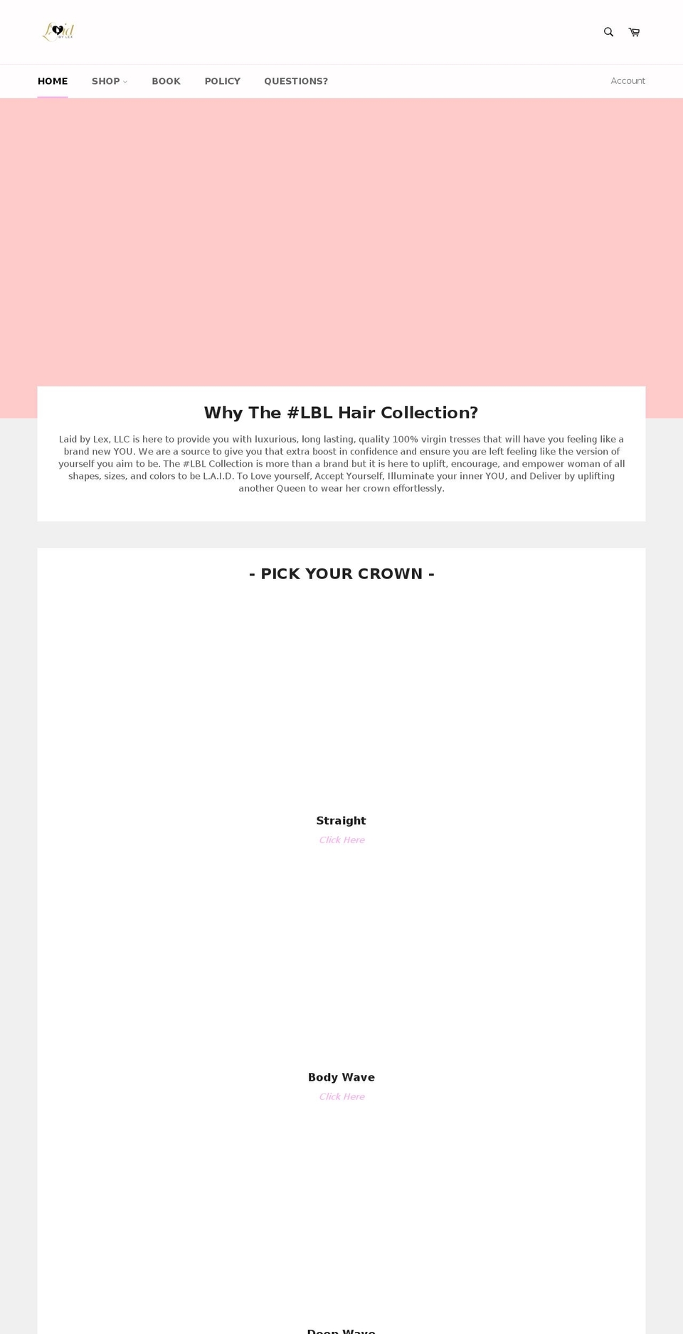 laidbylex.com shopify website screenshot