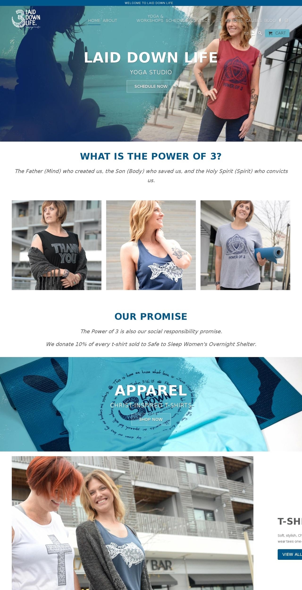 laiddownlife.com — Shopify storefront screenshot