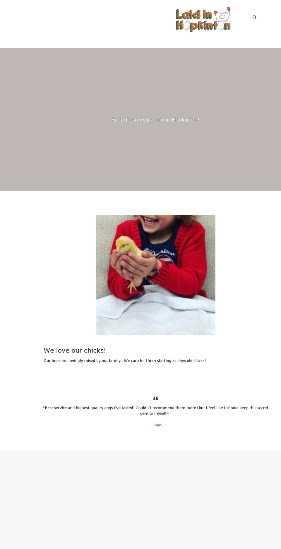 laidinhopkinton.com shopify website screenshot
