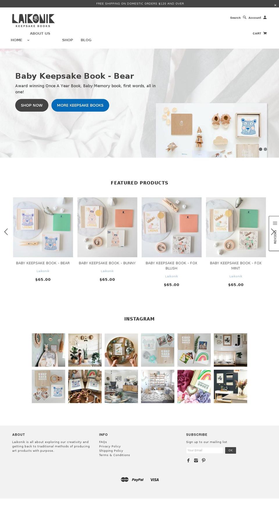 laikonik.com.au shopify website screenshot