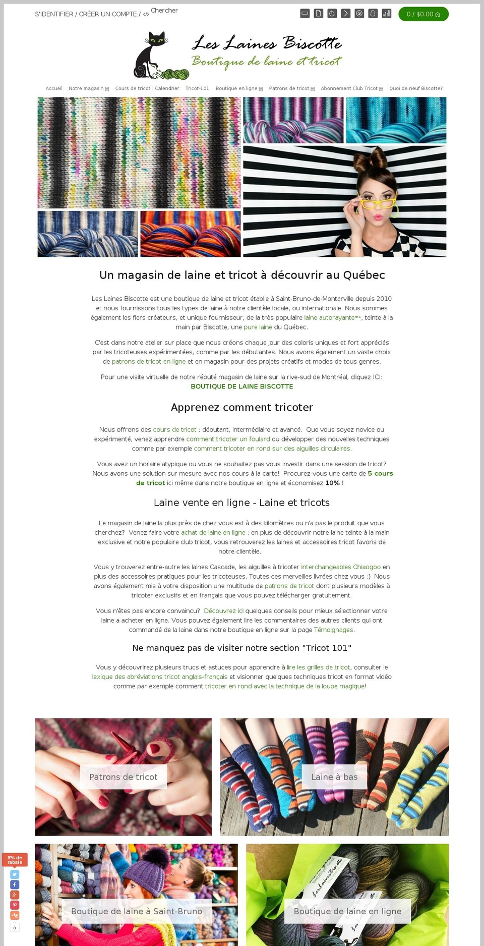 laineautorayante.com shopify website screenshot