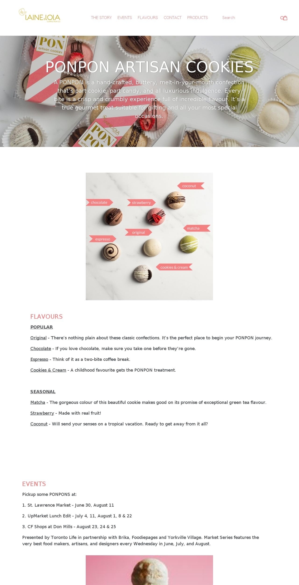 lainenlola.com shopify website screenshot
