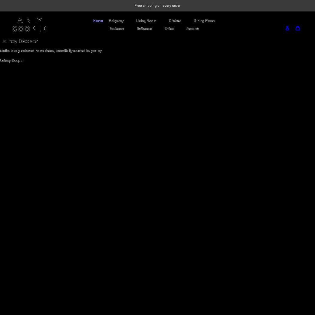 laineycooper.com shopify website screenshot
