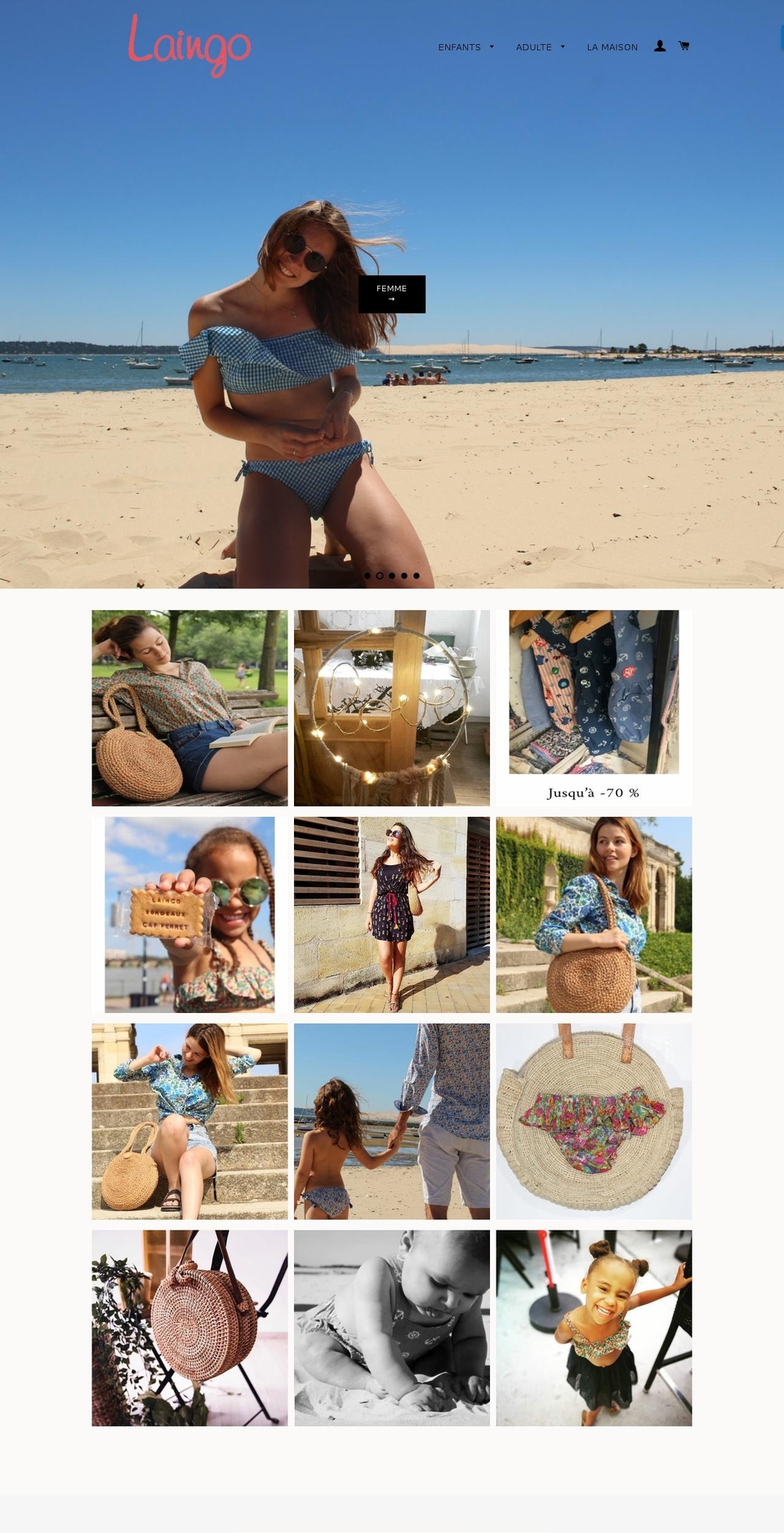 laingocreation.com — Shopify storefront screenshot