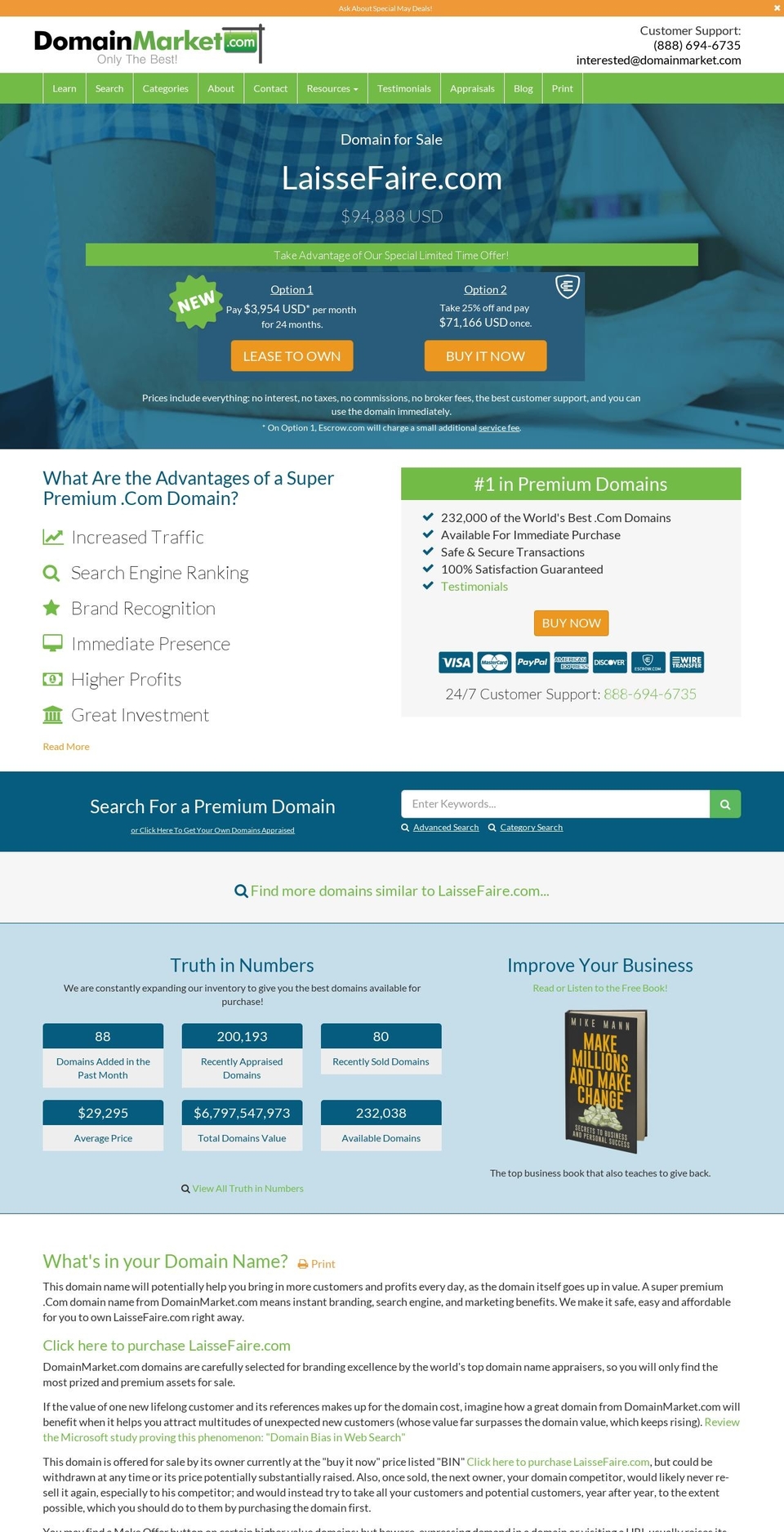 laissefaire.com — Shopify storefront screenshot