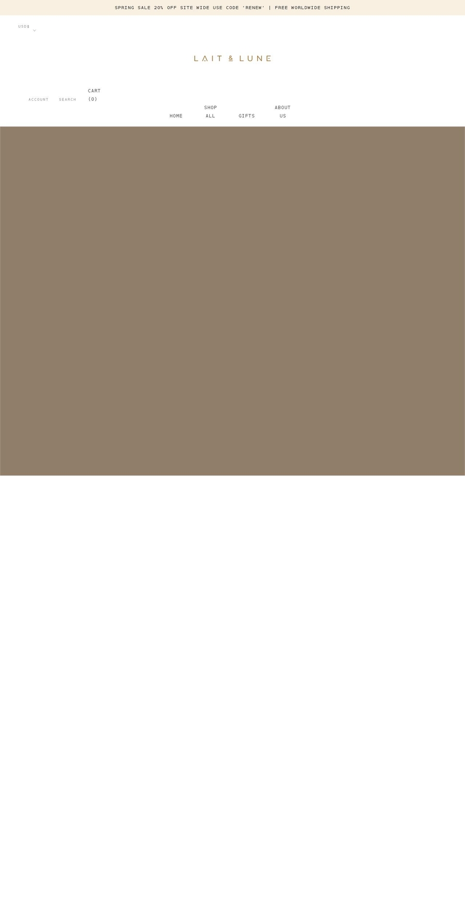 laitandlune.com shopify website screenshot