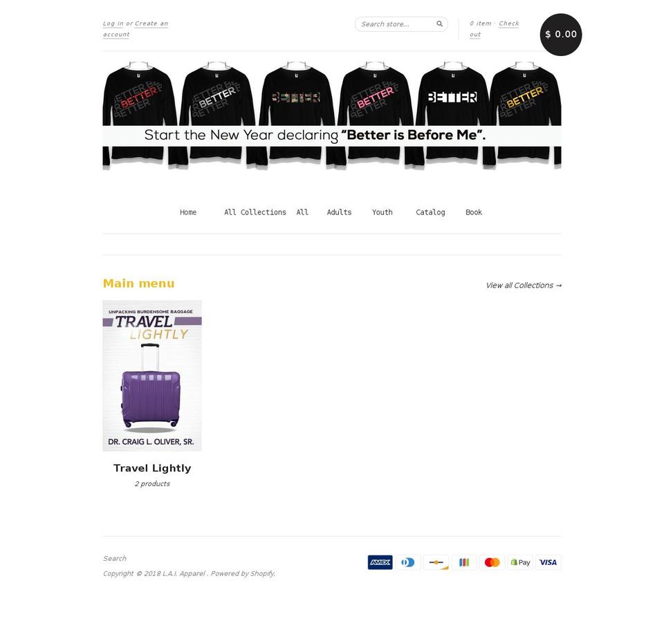 laiwear.com — Shopify storefront screenshot