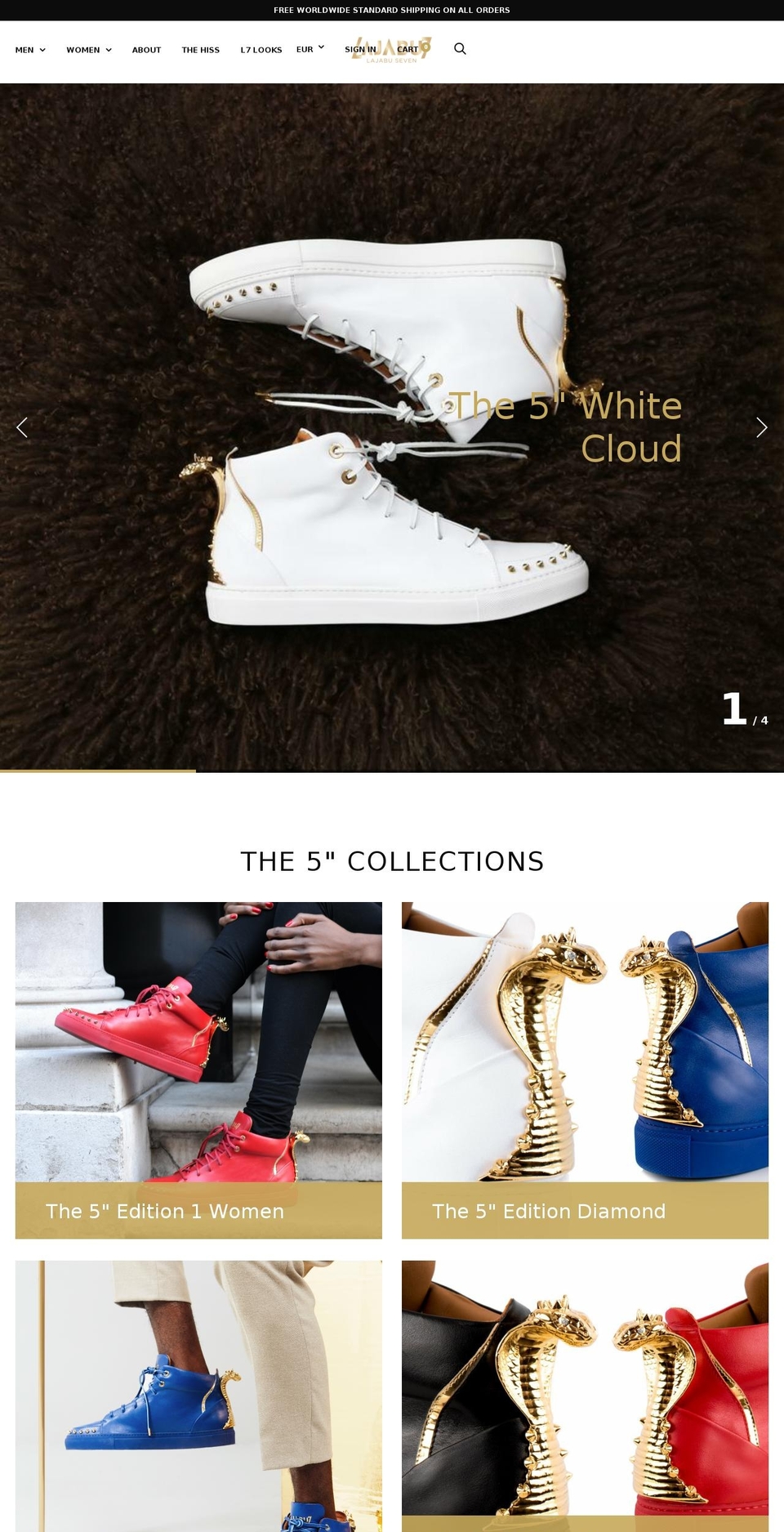 lajabuseven.com shopify website screenshot