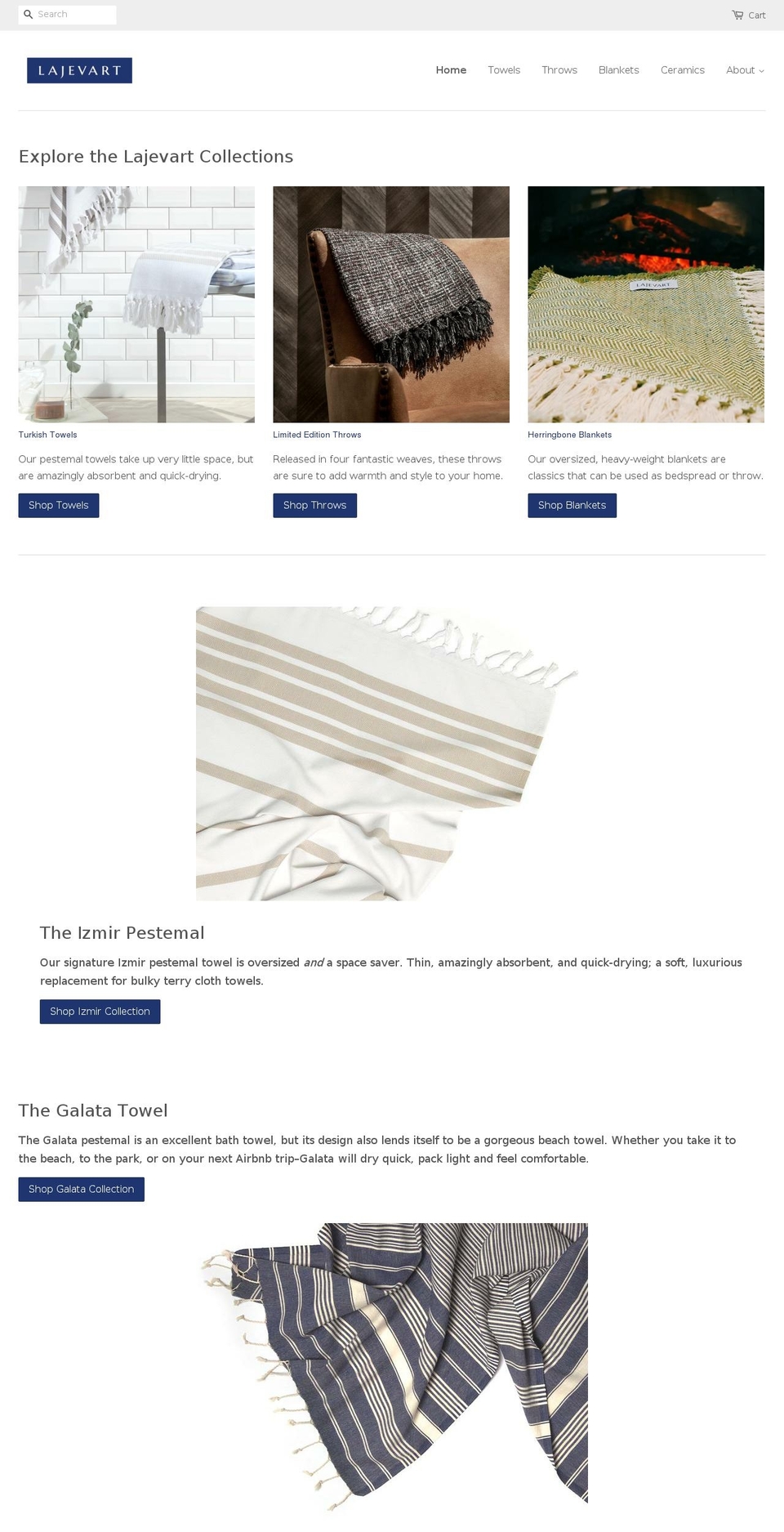 lajevart.com shopify website screenshot