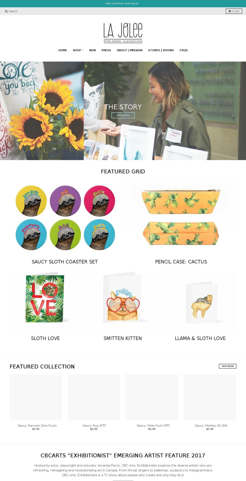 lajoleeshop.com shopify website screenshot