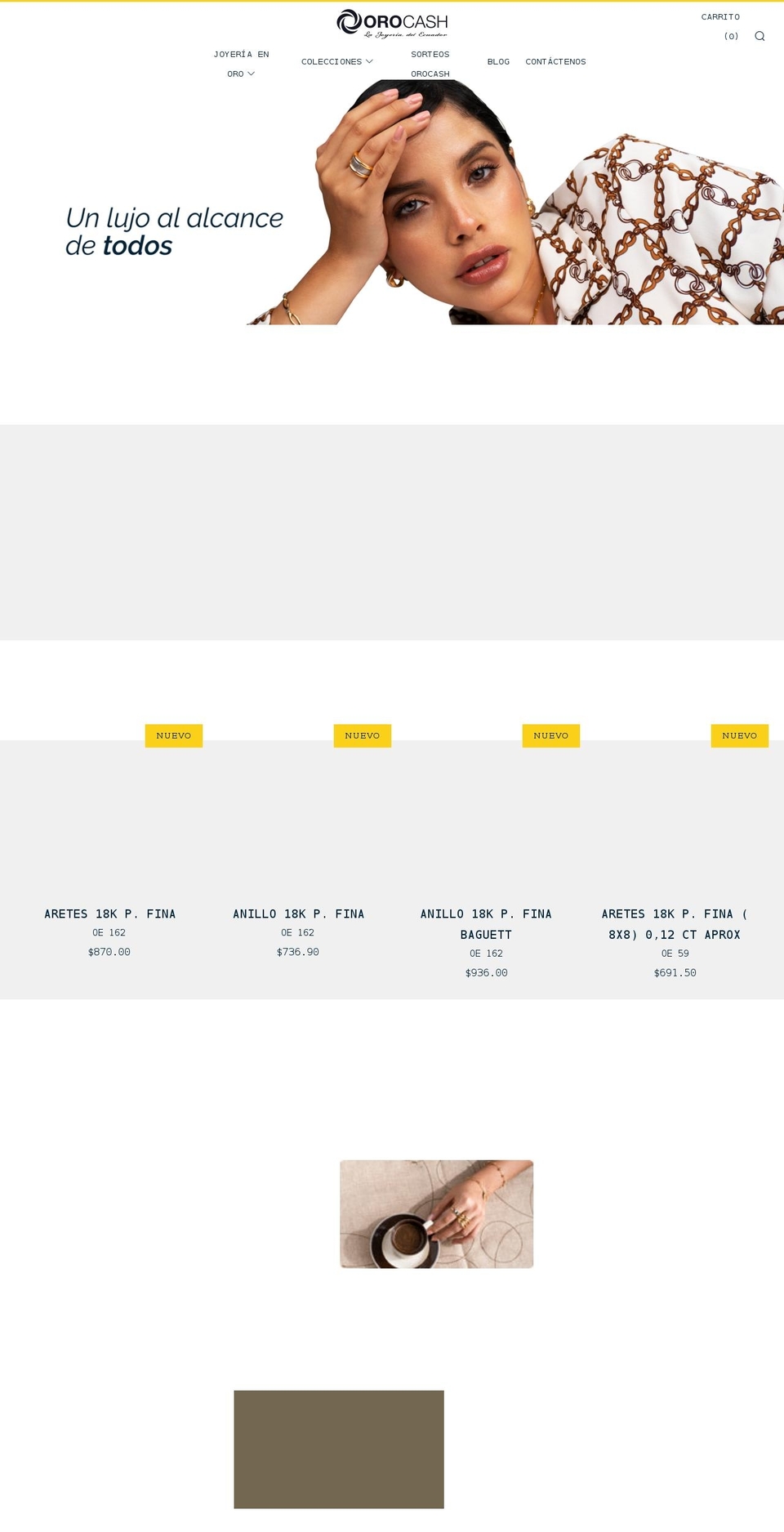 lajoyeriadelecuador.com — Shopify storefront screenshot