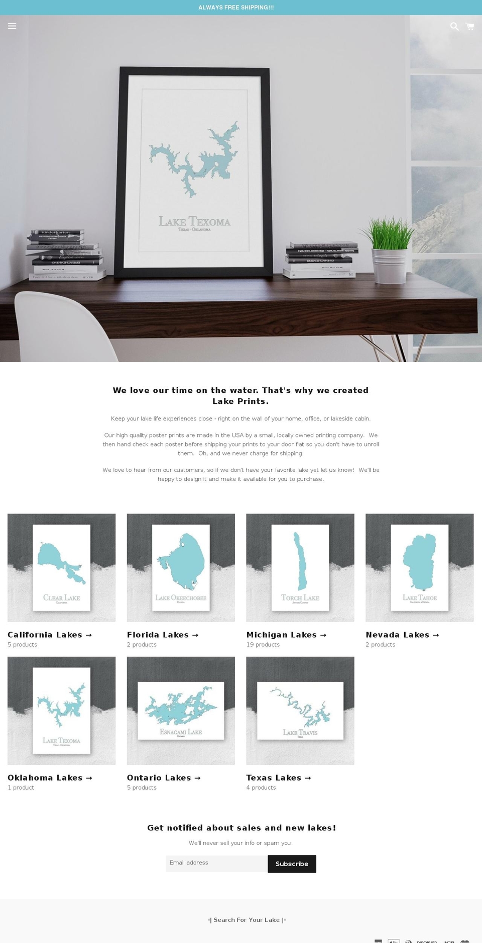 b-s-3-1-0 Shopify theme site example lake-prints.com