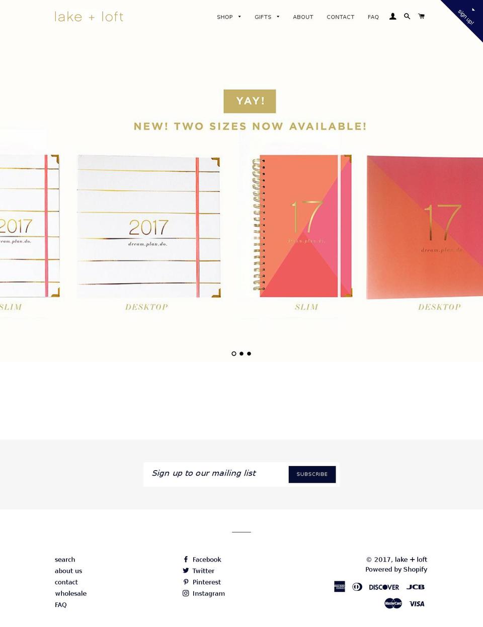 lakeandloft.com shopify website screenshot