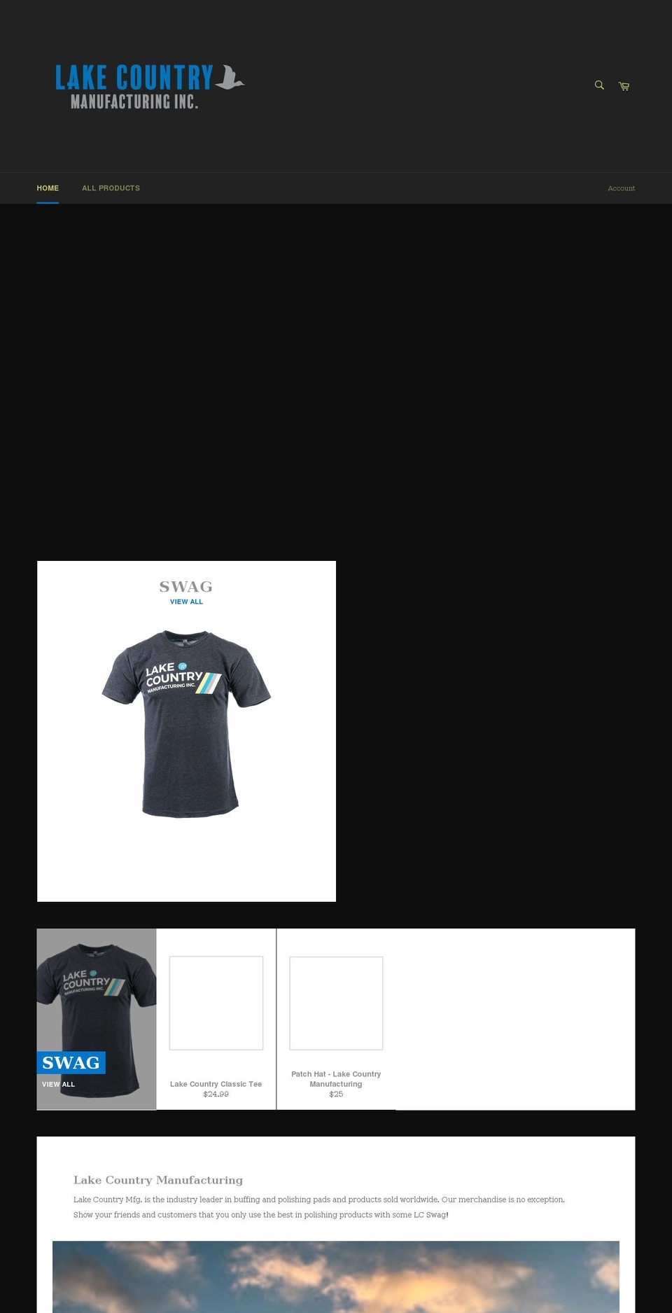 lakecountrymfg.shop shopify website screenshot