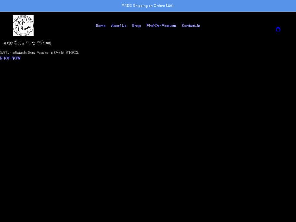 lakecountrywake.com shopify website screenshot