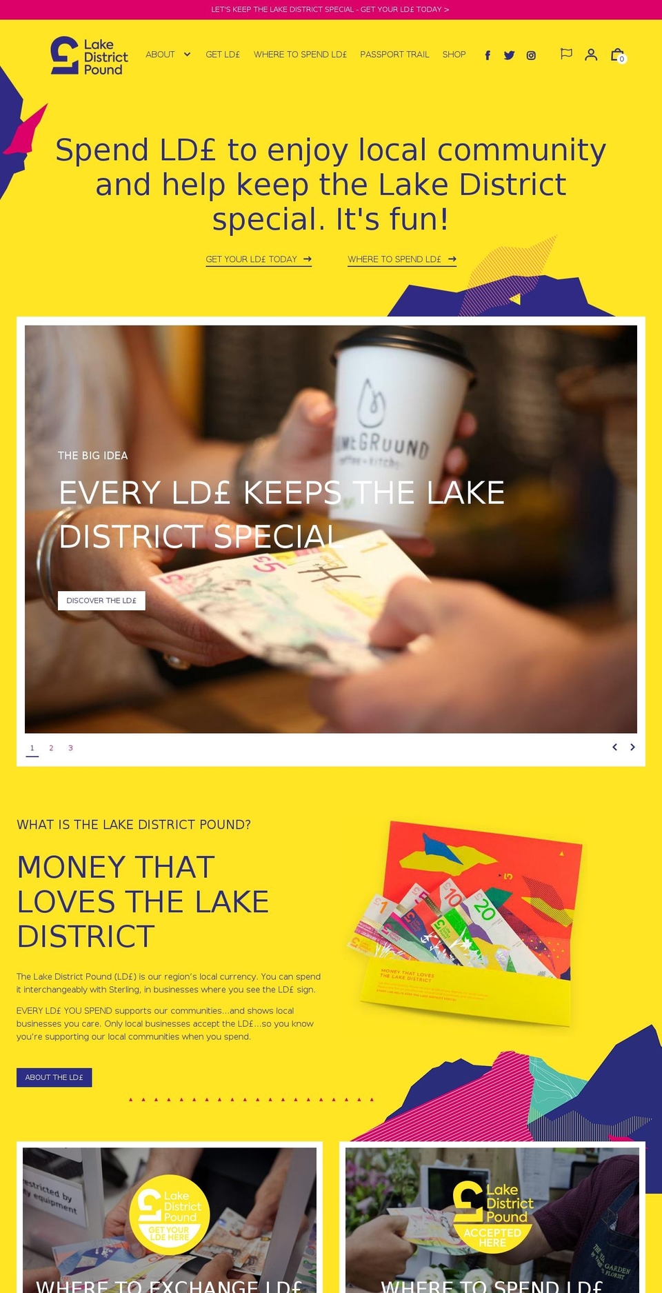 Eclectic Shopify theme site example lakedistrictpound.com