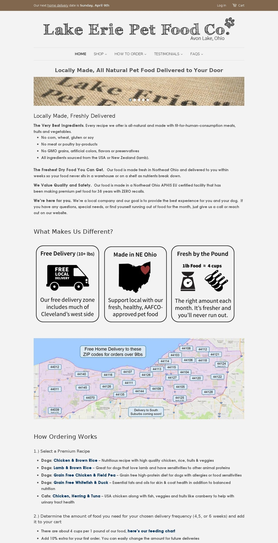 Current Theme (Copy of Minimal) Shopify theme site example lakeeriepet.com