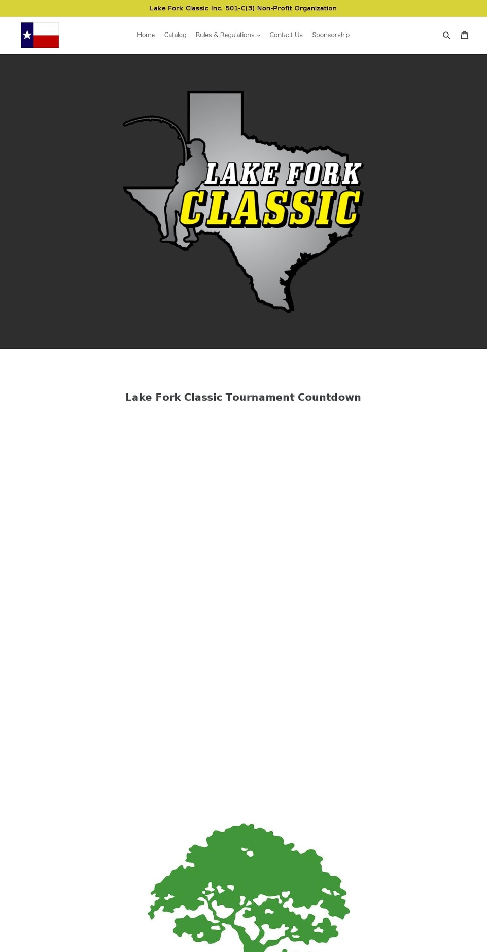 lakeforkclassic.com shopify website screenshot