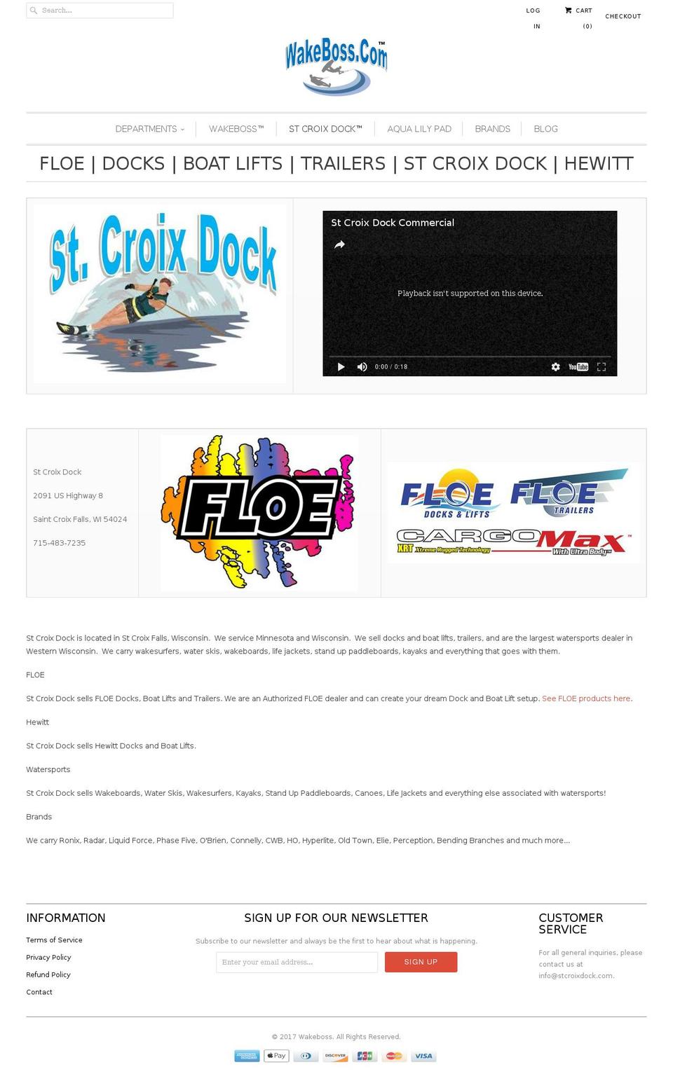 Wakeboss™ Shopify theme site example lakehelp.com
