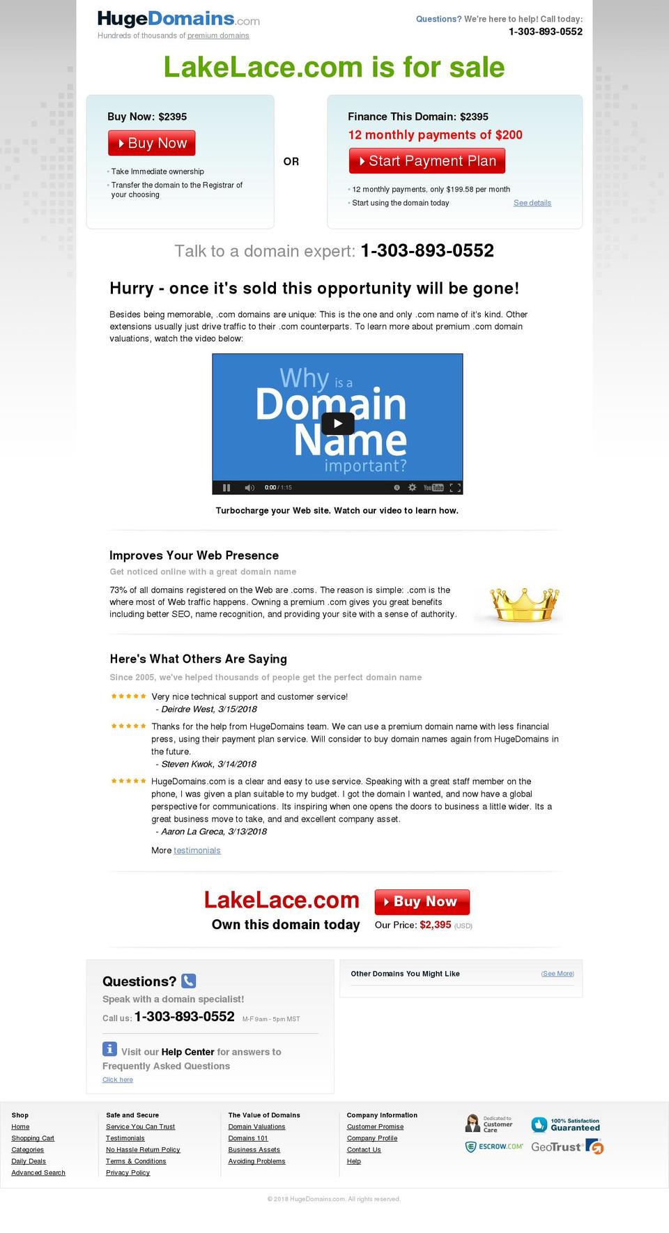 lakelace.com shopify website screenshot