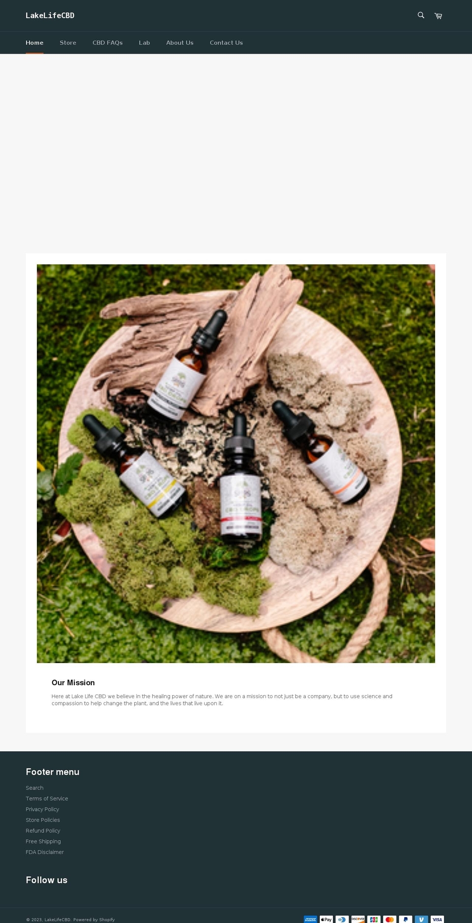 lakelifecbd.com shopify website screenshot