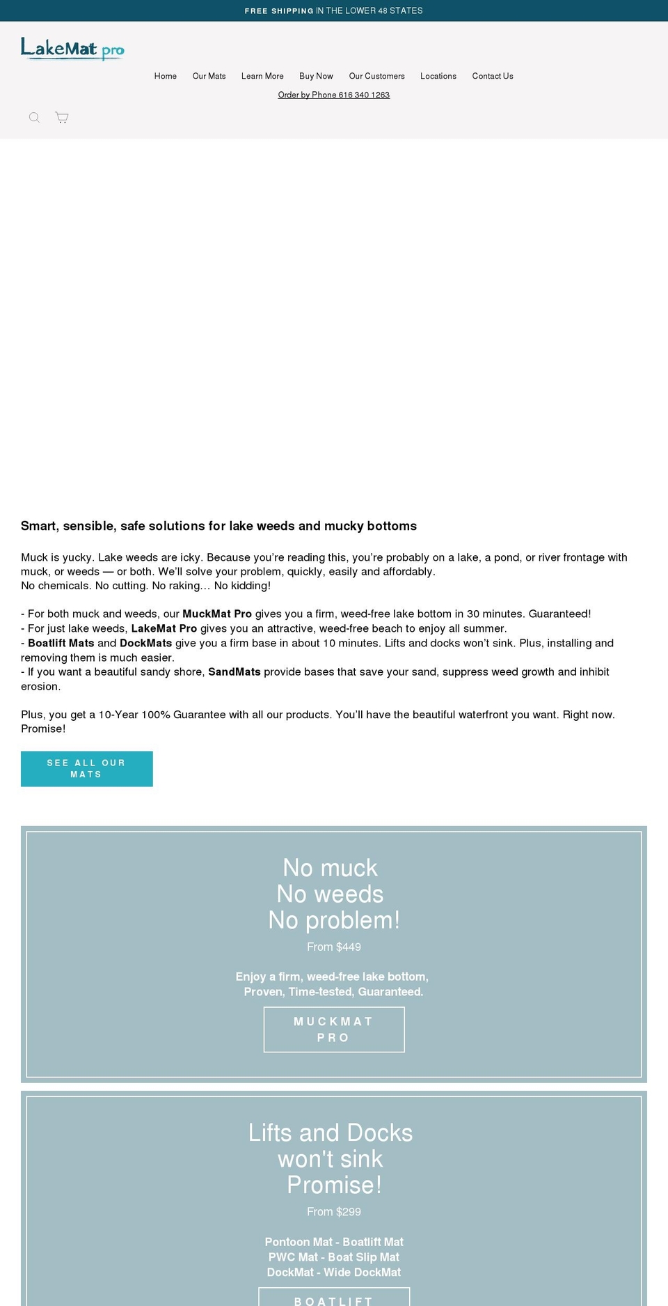 lakematshop.com shopify website screenshot