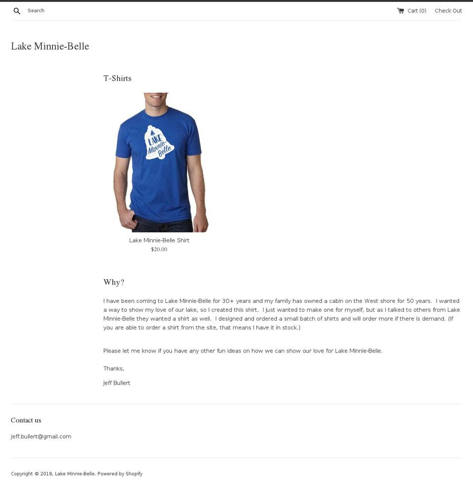 lakeminnie-belle.com — Shopify storefront screenshot