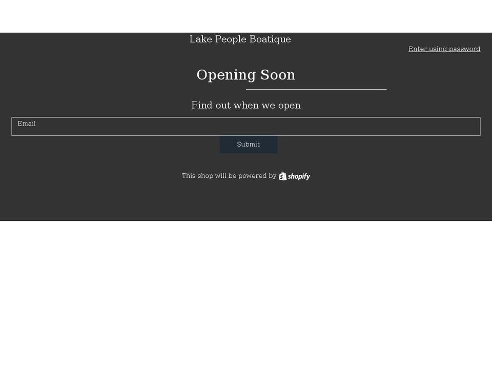 lakepeopleboatique.com shopify website screenshot