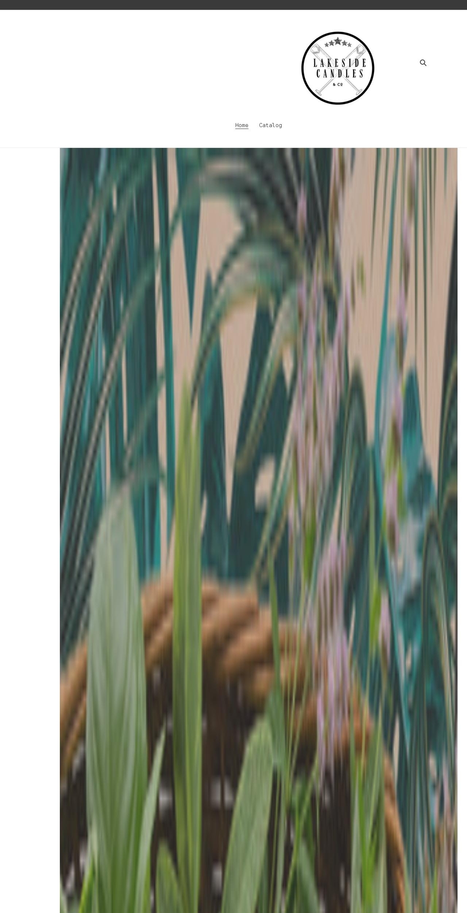 lakesidecandlesandco.com shopify website screenshot