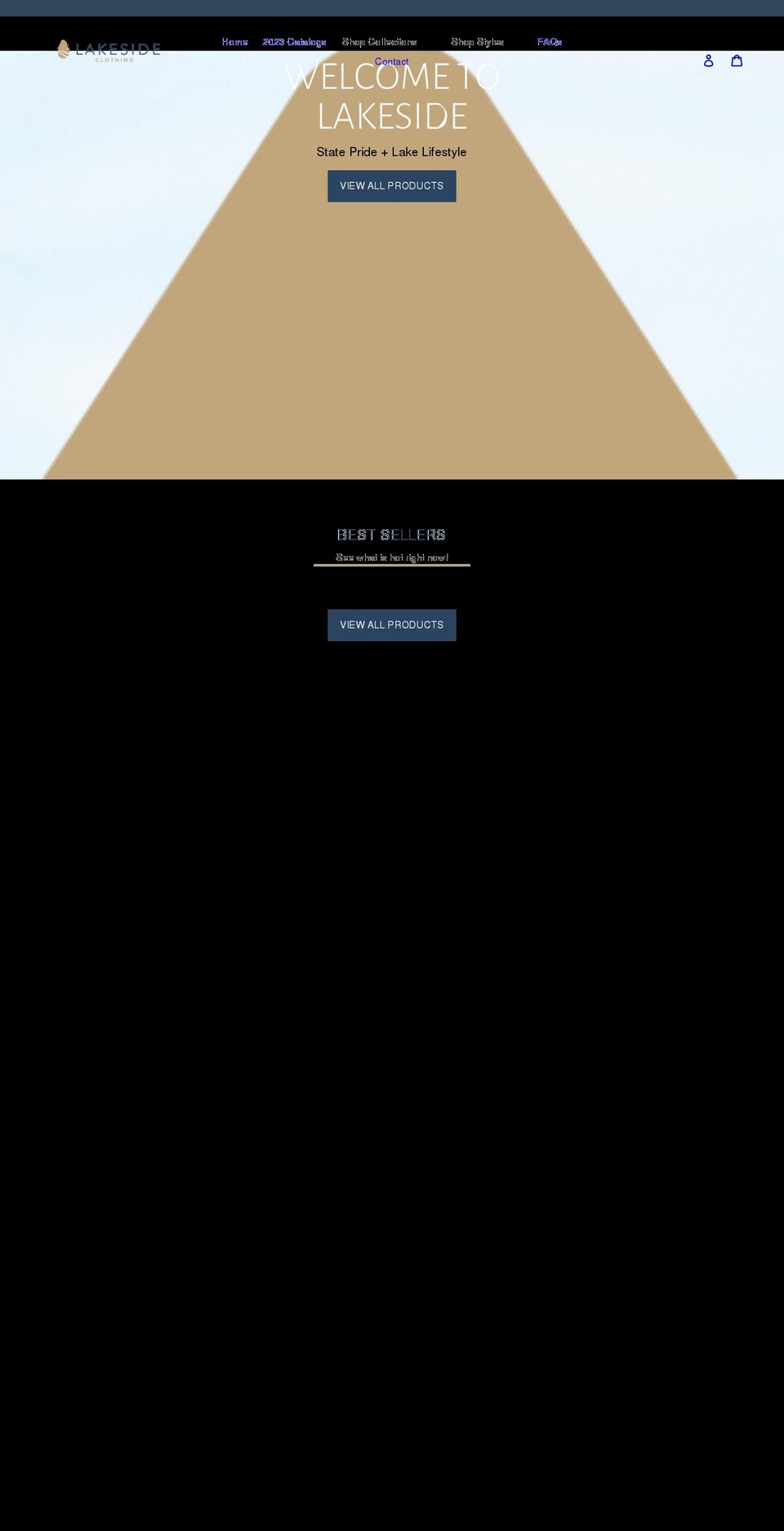 lakesideclothing.com shopify website screenshot