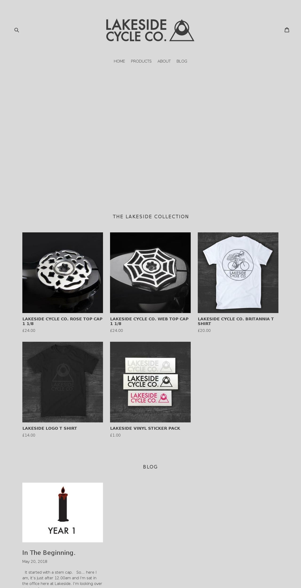 lakesidecycleco.com shopify website screenshot
