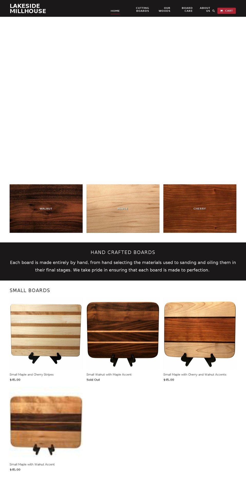 lakesidemillhouse.com — Shopify storefront screenshot