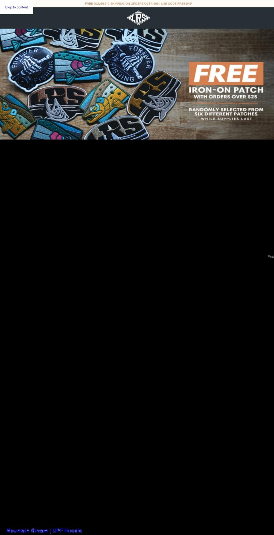 lakesriversstreams.com shopify website screenshot