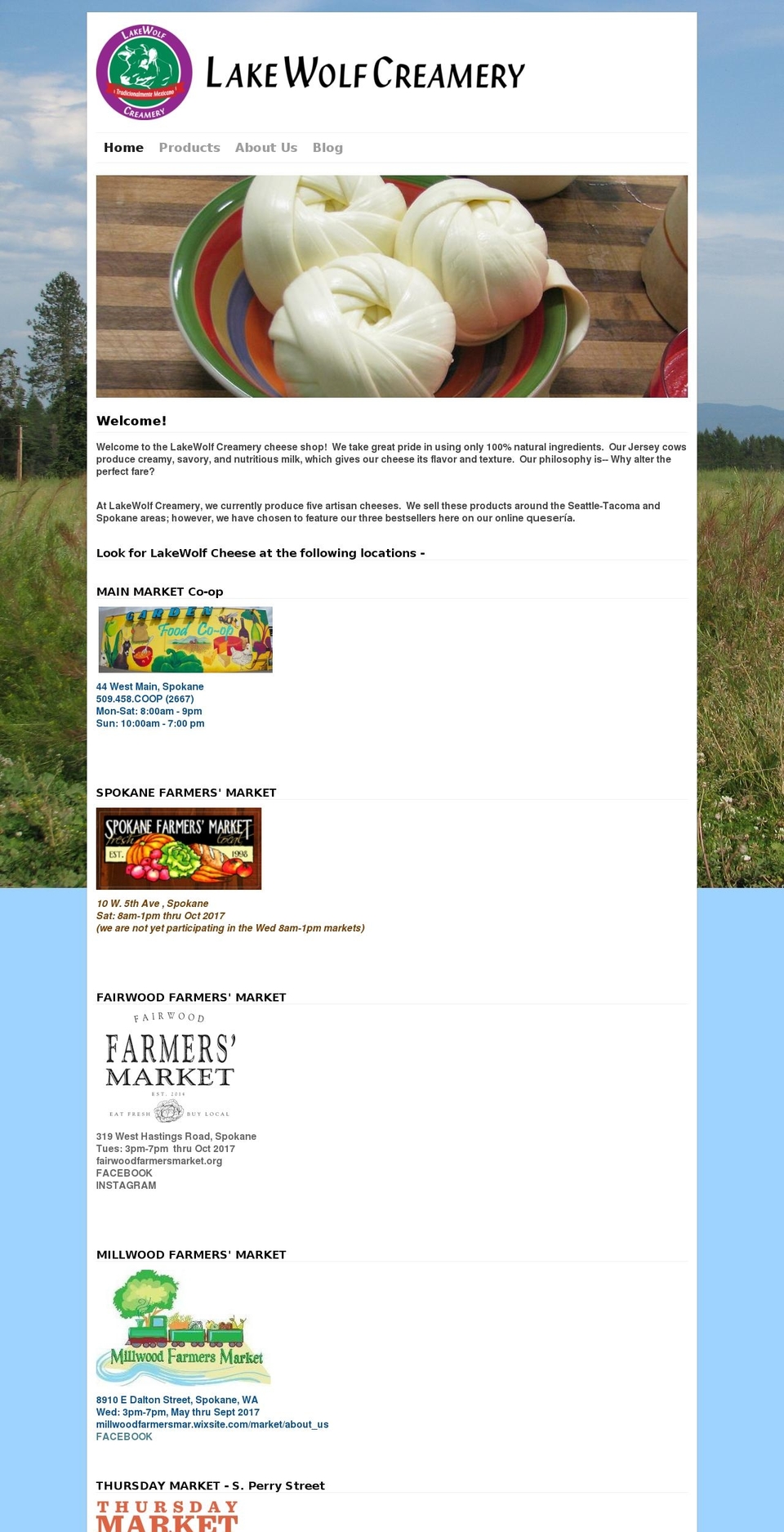 lakewolfcreamery.com — Shopify storefront screenshot