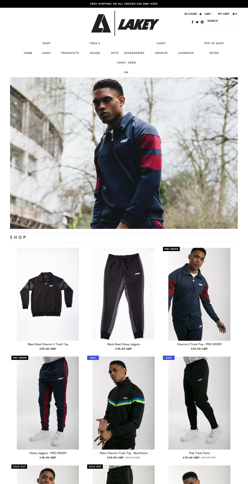 lakeyapparel.com — Shopify storefront screenshot
