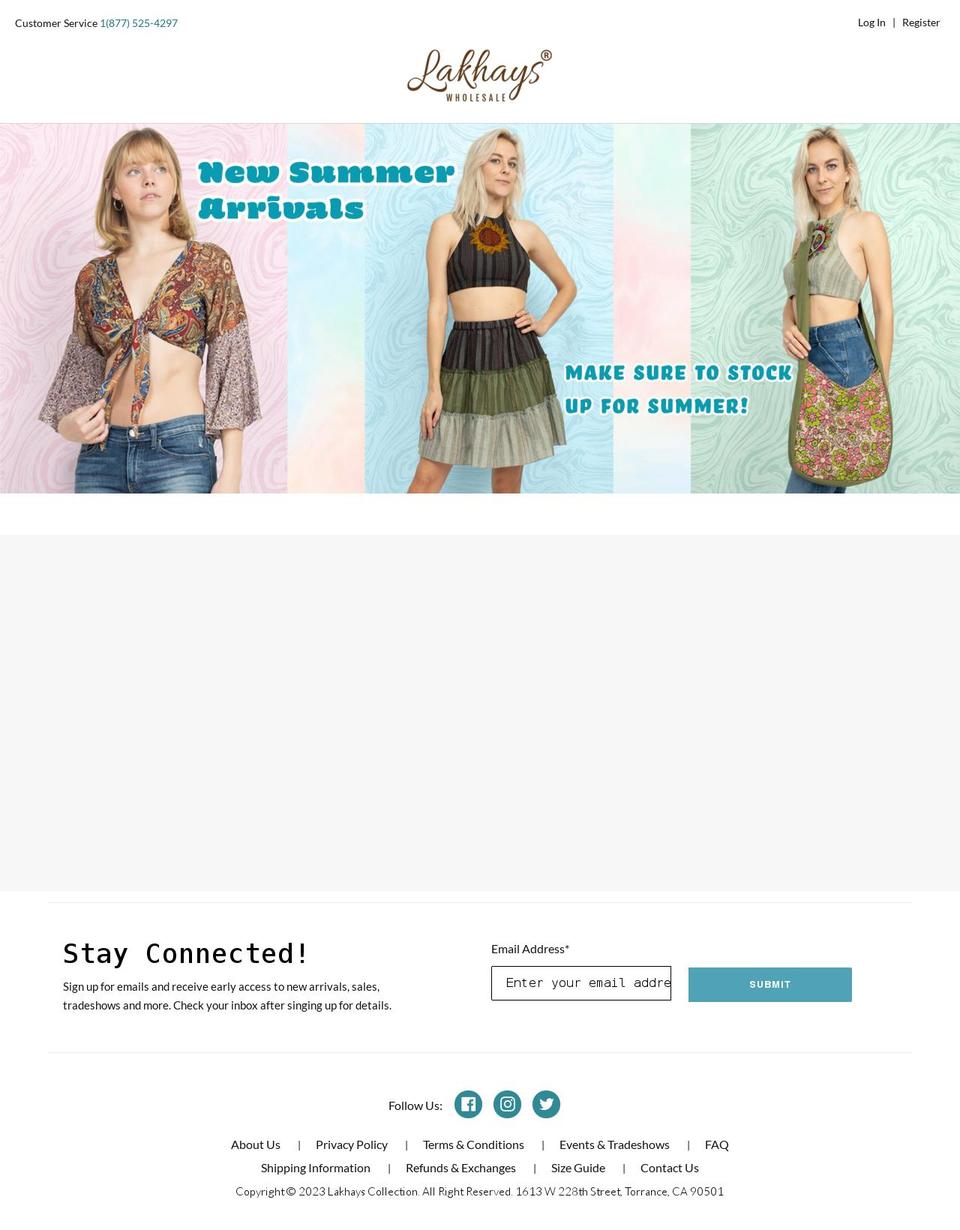 lakhaywholesale.com shopify website screenshot
