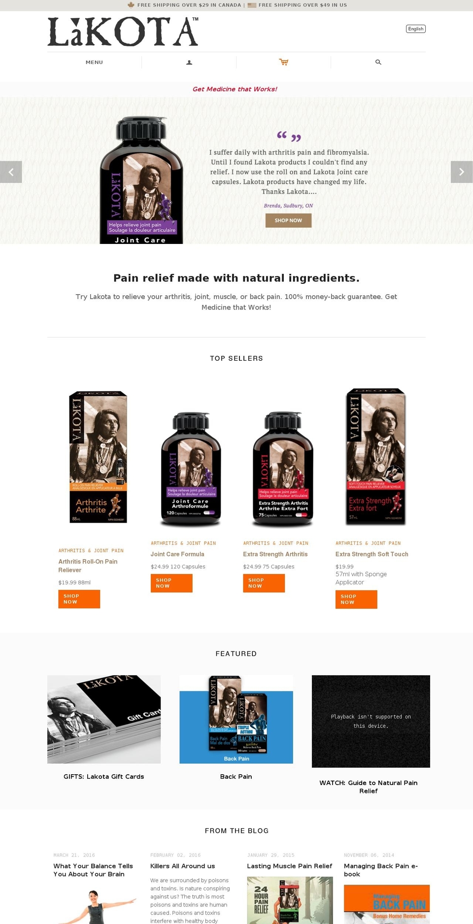 lakotaherbs.com shopify website screenshot