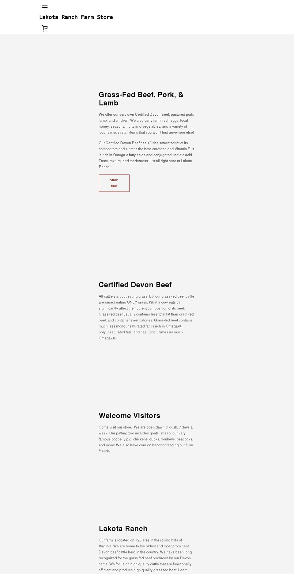 lakotaranchfarmstore.com shopify website screenshot