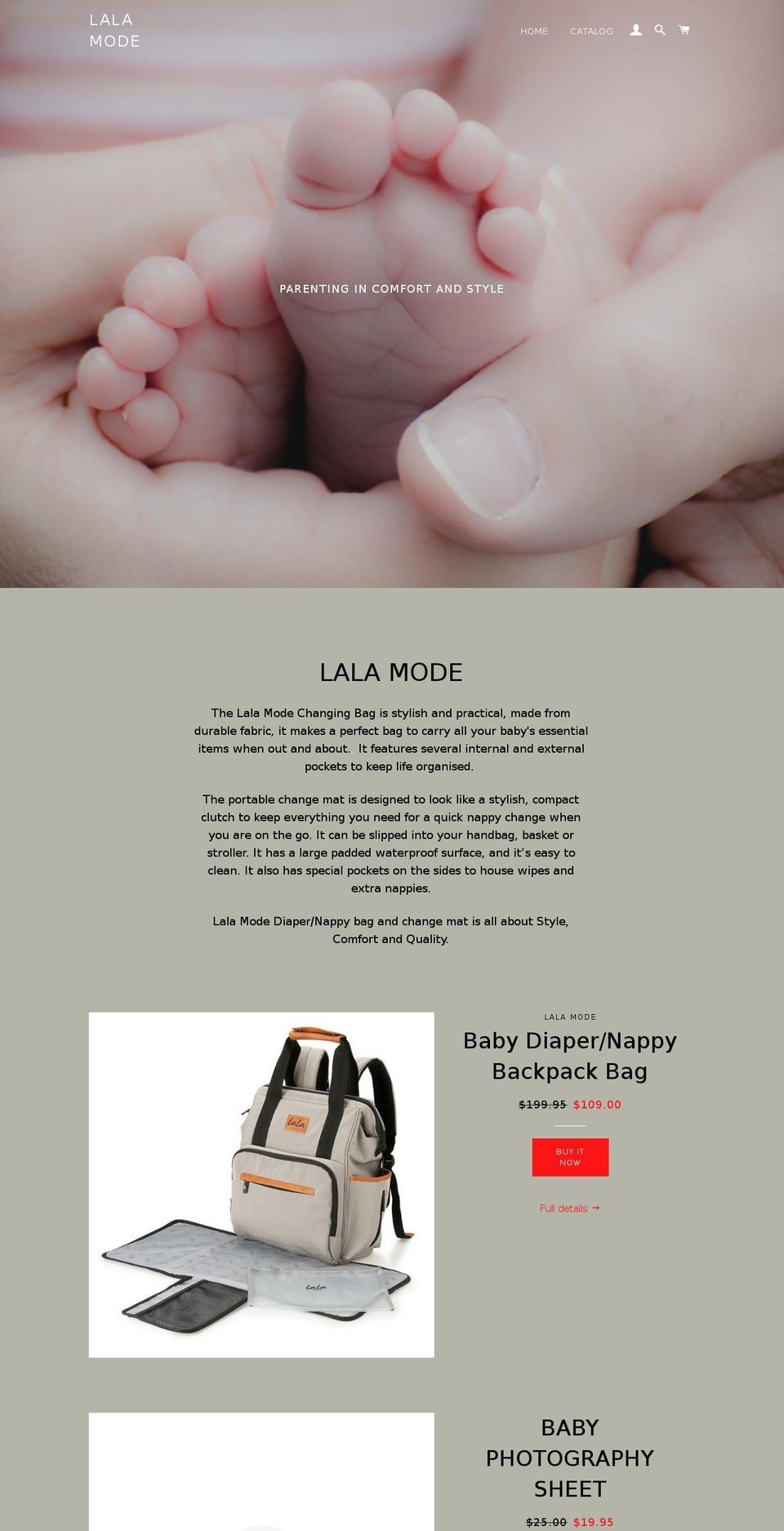 lala-mode.com — Shopify storefront screenshot
