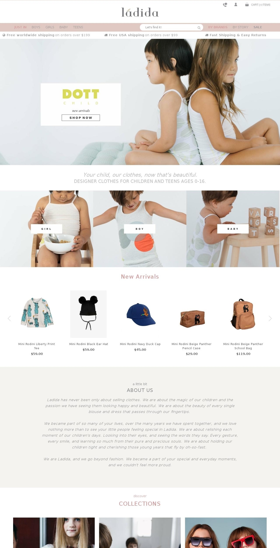 Simplistic [LAD-286] Shopify theme site example laladida.com