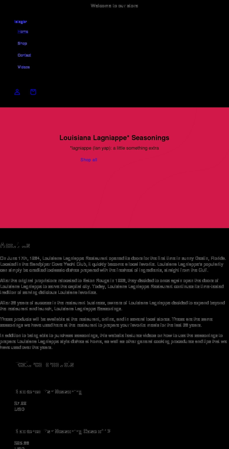 lalag.store shopify website screenshot