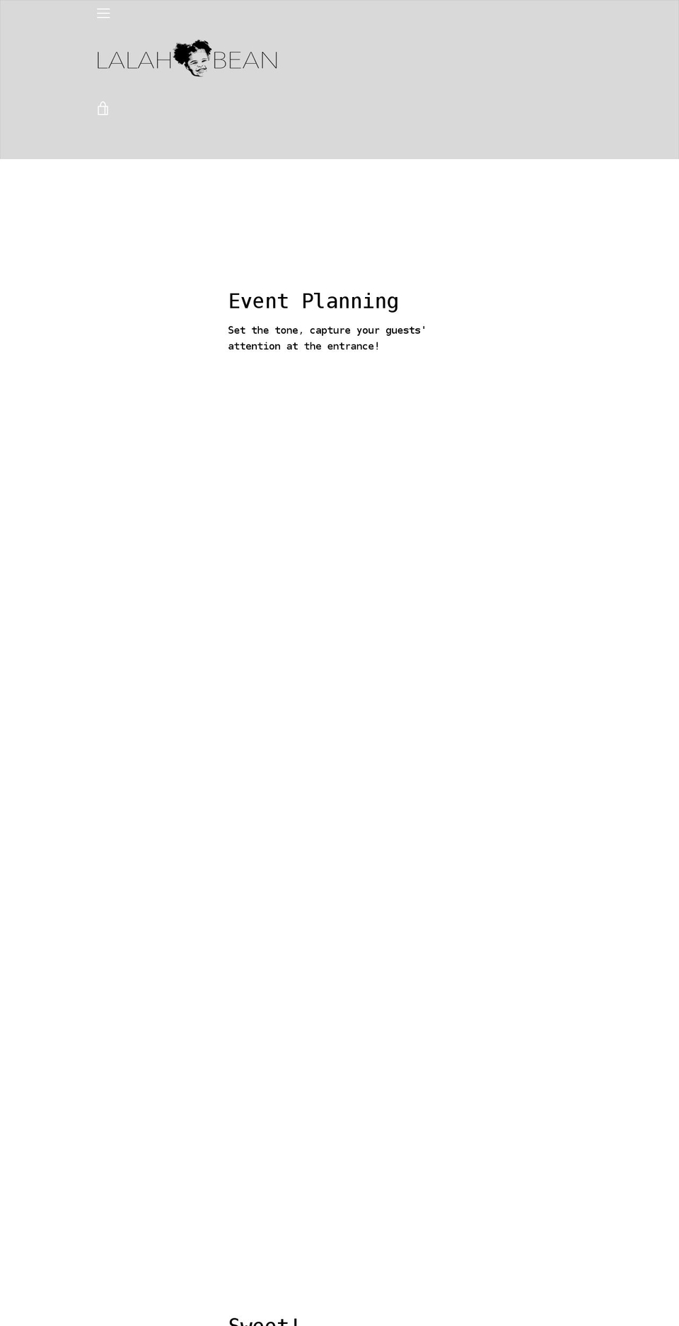 lalahbean.com shopify website screenshot