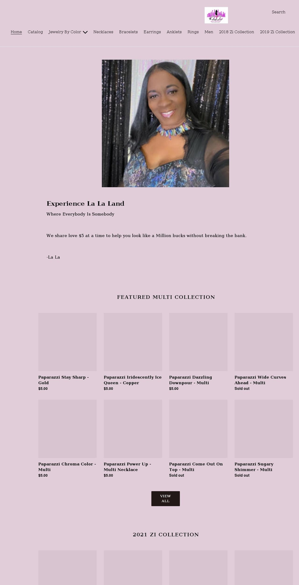 lalalandbling.com shopify website screenshot