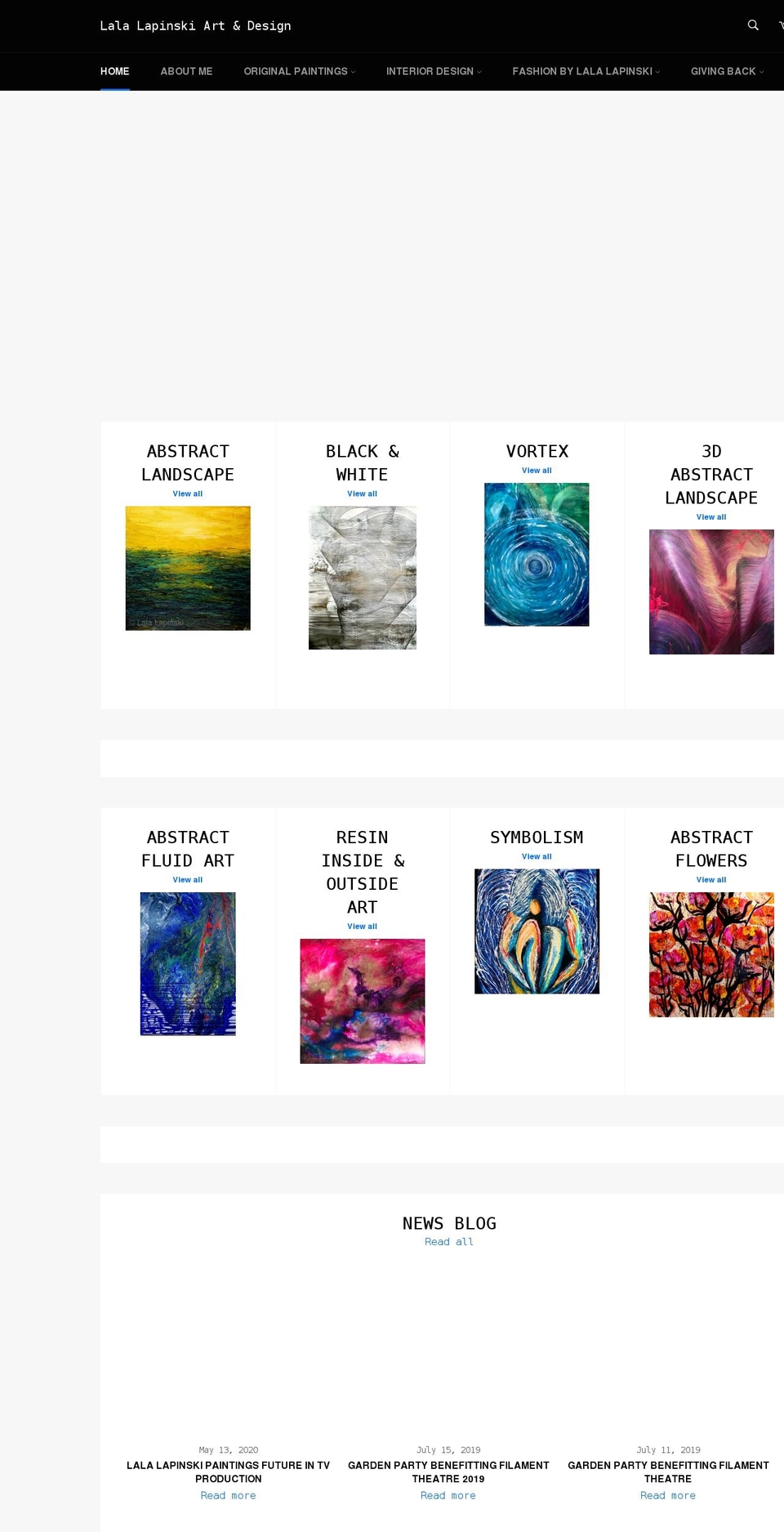 lalalapinski.com shopify website screenshot