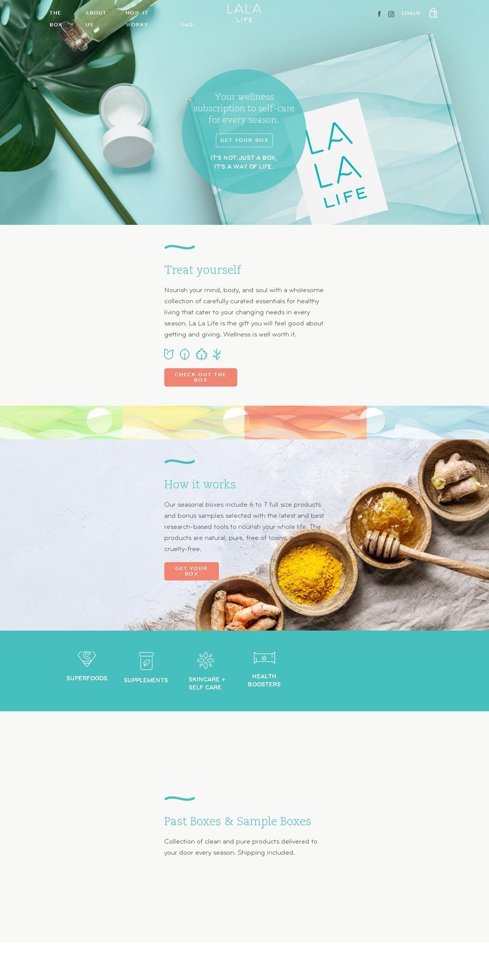 lalalifebox.com — Shopify storefront screenshot