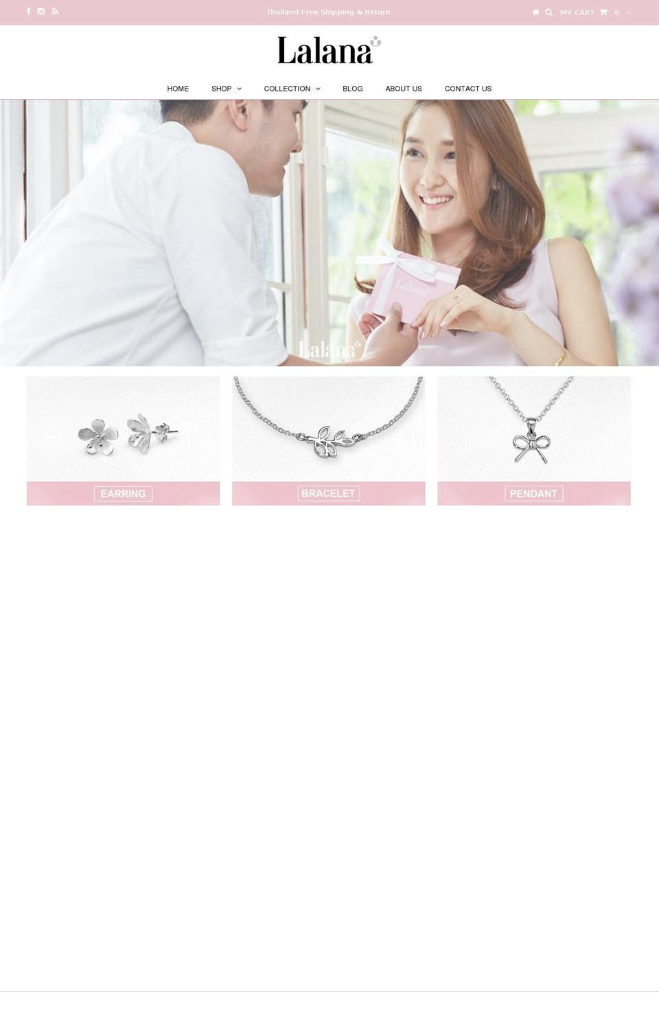 lalanajewelry.com — Shopify storefront screenshot