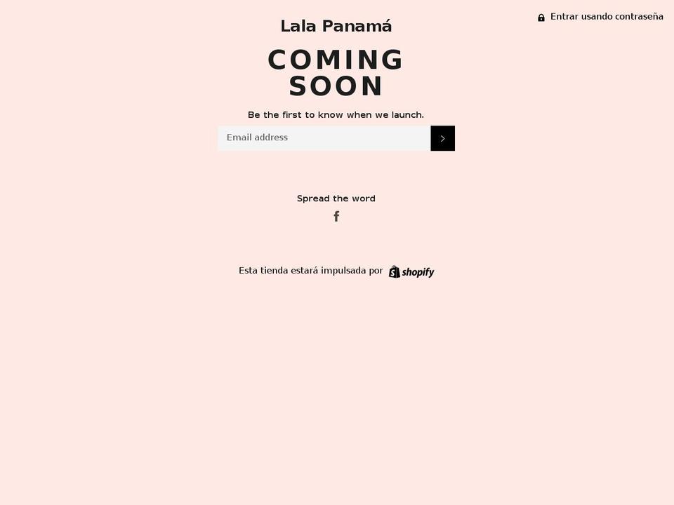 lalapanama.com — Shopify storefront screenshot