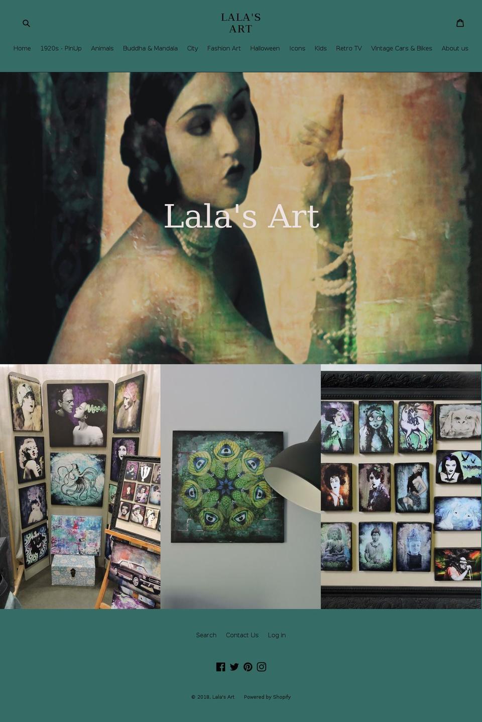 lalasart.com — Shopify storefront screenshot