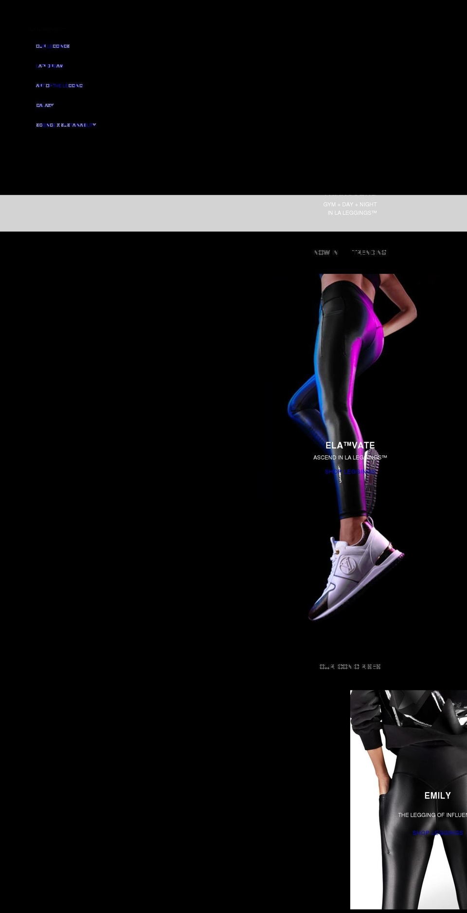 laleggings.com shopify website screenshot