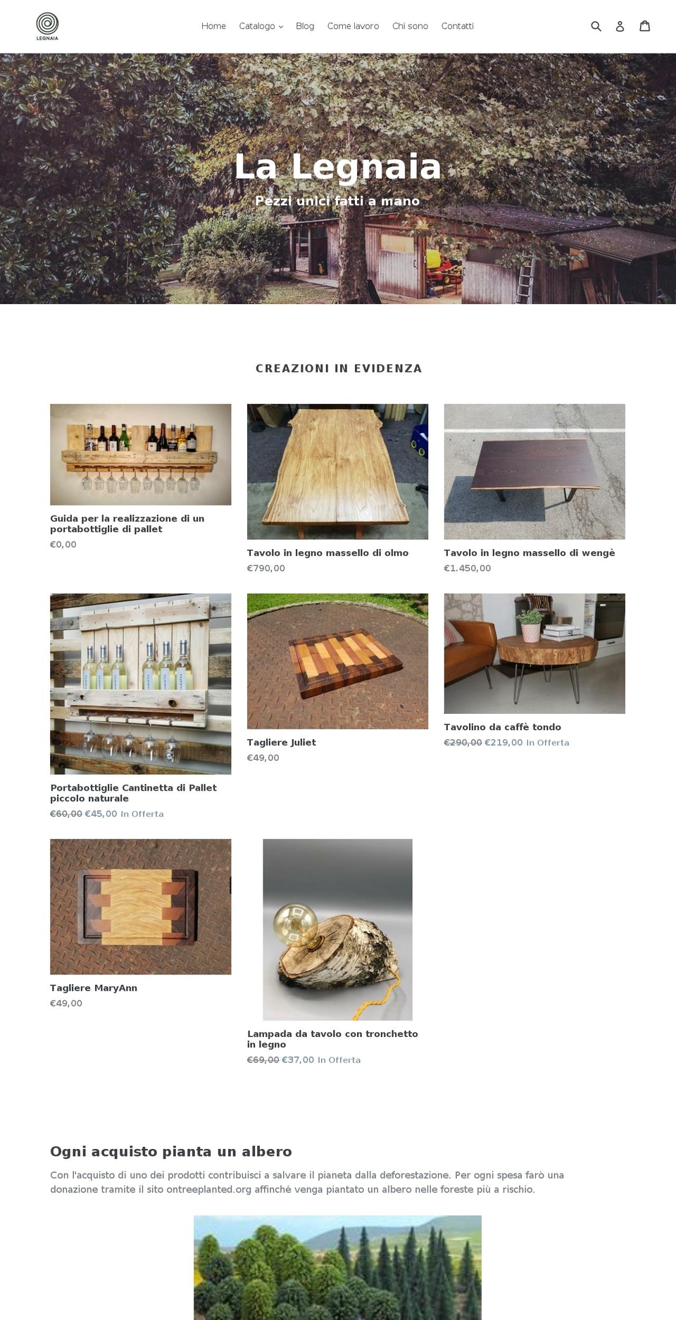 lalegnaia.com — Shopify storefront screenshot